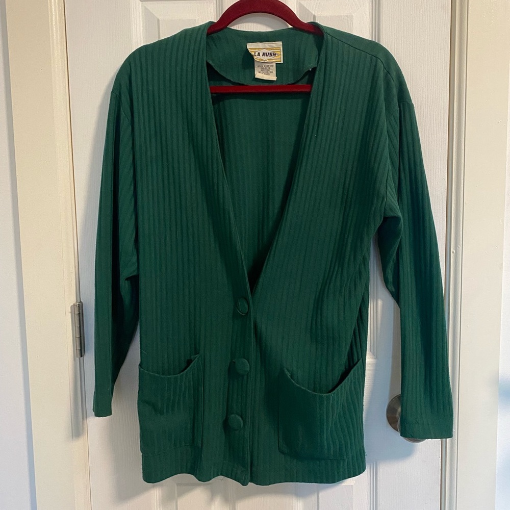 True Vintage Green Cardigan